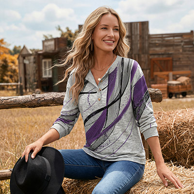 split neck sweatshirts