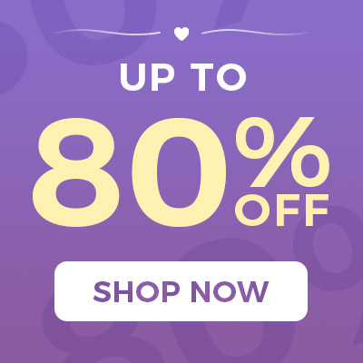up to 80% off