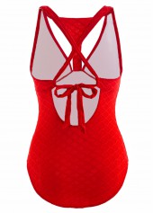 Cut Out Red One Piece Swimwear | thumb picture 