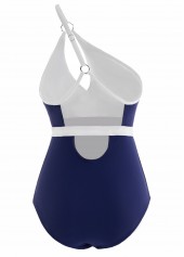 Contrast Spaghetti Strap Cutout One Piece Swimwear | thumb picture 