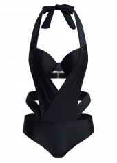 Halter Cutout Detail One Piece Swimwear | thumb picture 