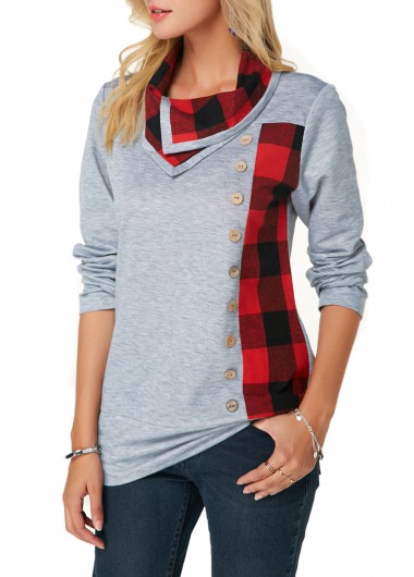 Pocket Long Sleeve Asymmetric Hem Sweatshirt Pocket Long Sleeve Asymmetric Hem Sweatshirt