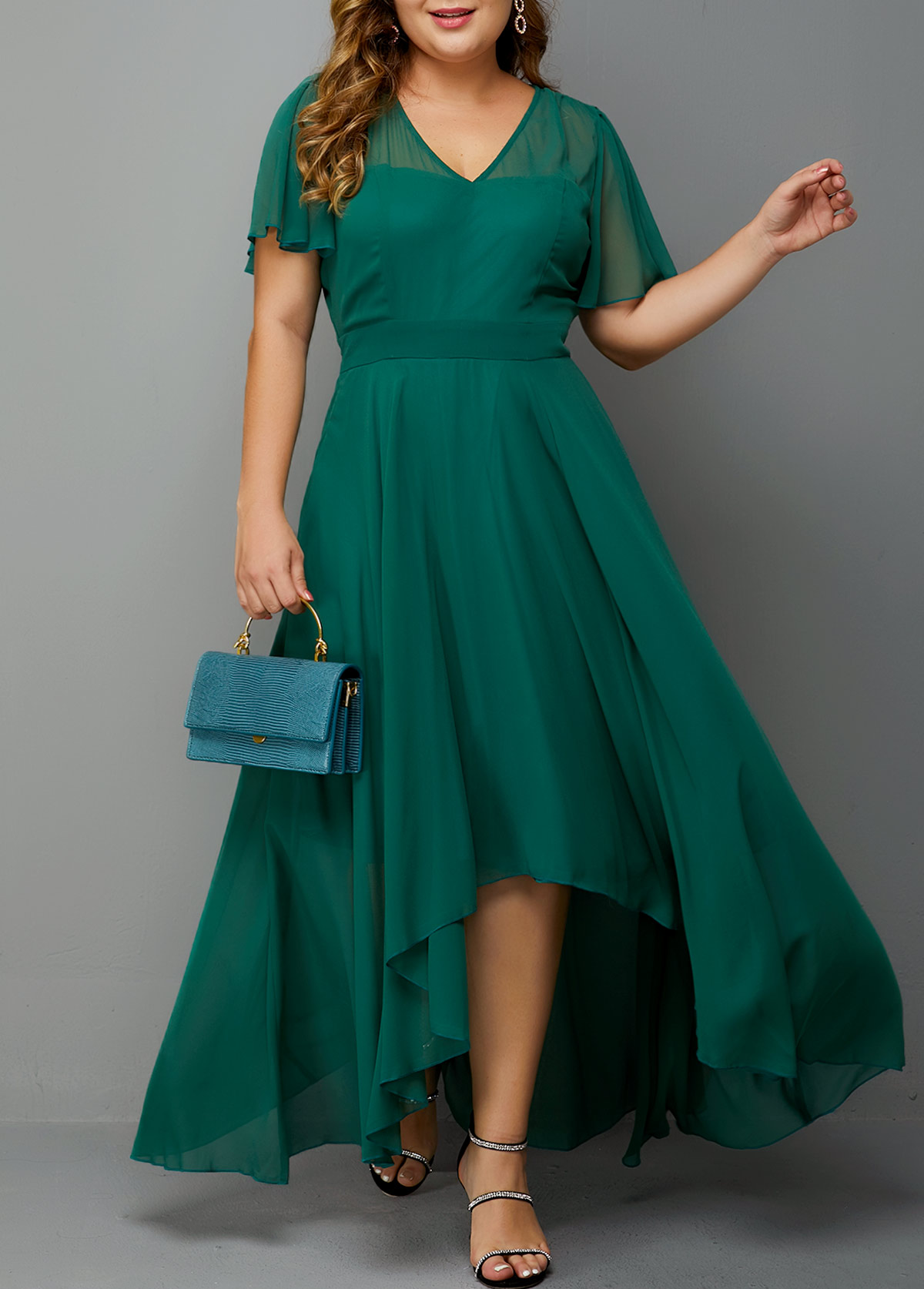 Buy > plus size chiffon dresses > in stock