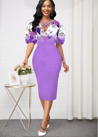purple dresses for women