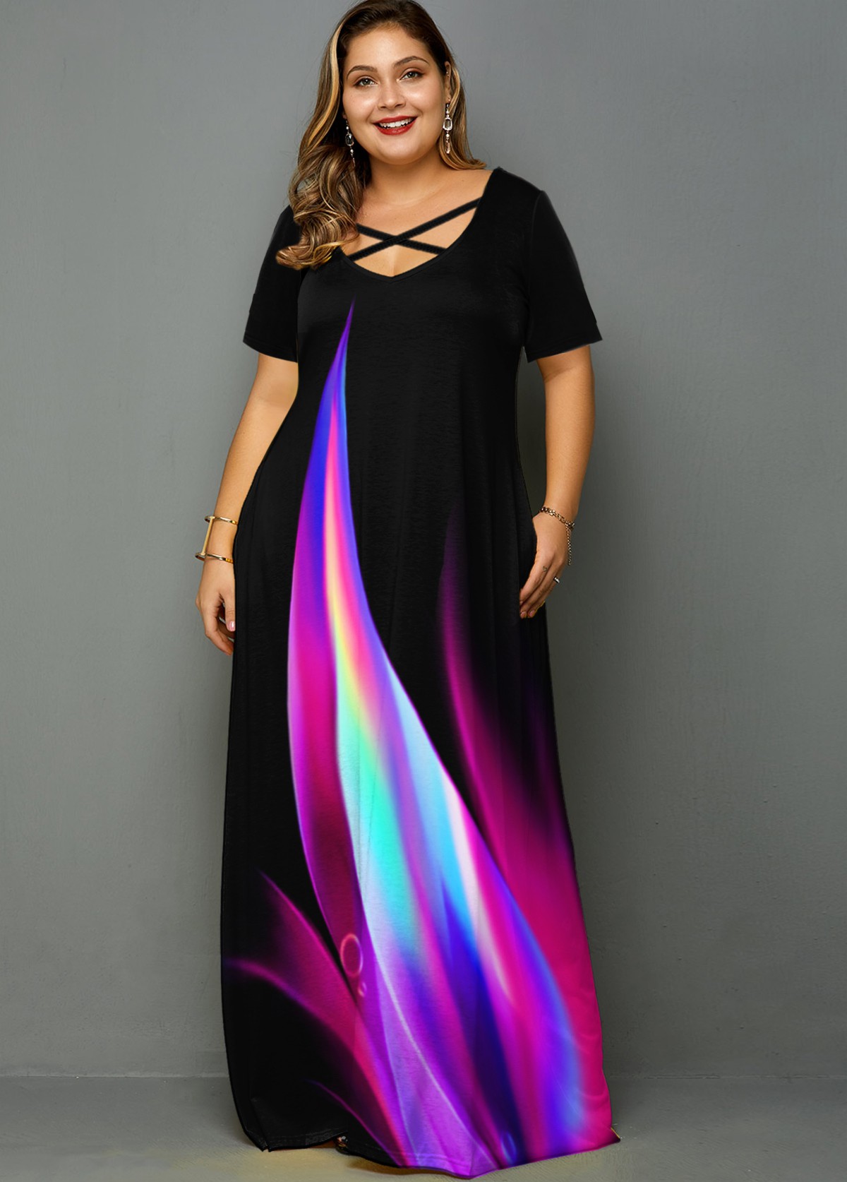 plus size rainbow outfit