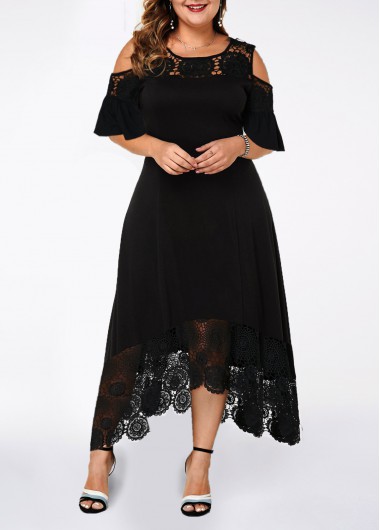  Modlily-Plus Size > Plus Size Dresses-COLOR-Black