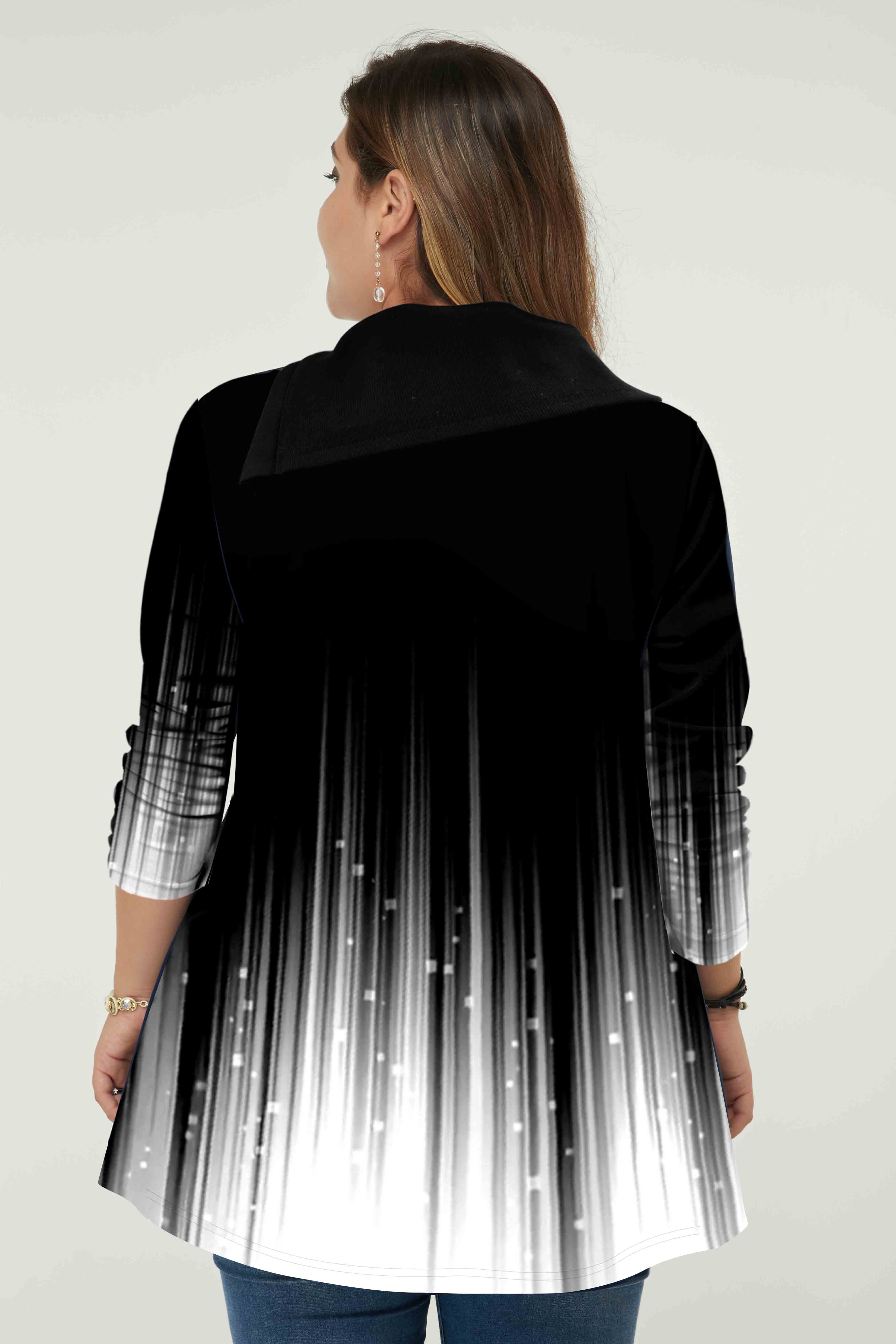 Perfee Decorative Button Long Sleeve Sweatshirt main image 1