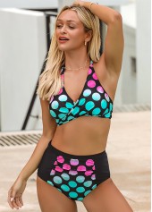 Polka Dot High Waisted Bikini Set | thumb picture 