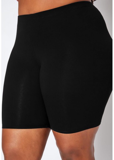 Modlily Plus Size High Waisted Swim Shorts - 1X