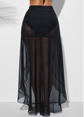 Flowy Lace Black Cover Up Skirt | thumb picture 