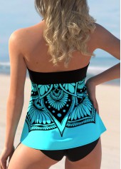 Tribal Print Halter Bowknot Tankini Set | thumb picture 
