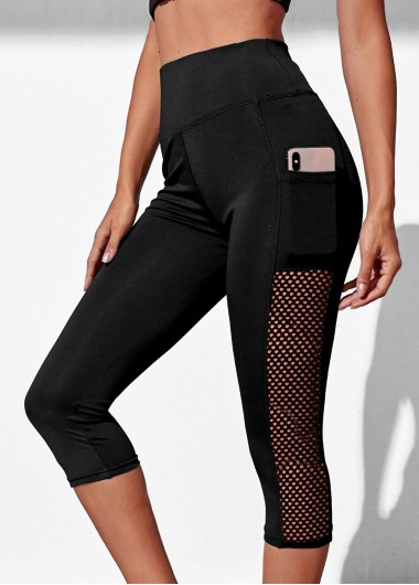 Modlily Pocket High Waisted Solid Swim Shorts - M