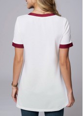 Tribal Print Round Neck Short Sleeve T Shirt | thumb picture 