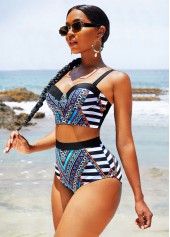 Tribal Print High Waisted Bikini Set  | thumb picture 