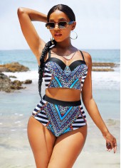 Tribal Print High Waisted Bikini Set  | thumb picture 
