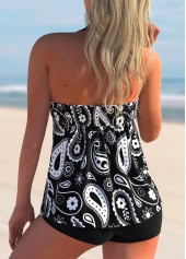 Paisley Print Tie Back Tankini Set  | thumb picture 