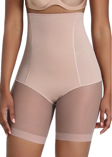 Modlily Light Khaki High Waisted Solid Panties - XL