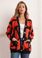 Button Up Pocket Design Long Sleeve Cardigan | thumb picture 