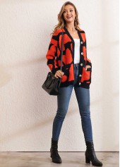 Button Up Pocket Design Long Sleeve Cardigan | thumb picture 