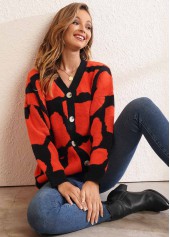 Button Up Pocket Design Long Sleeve Cardigan | thumb picture 