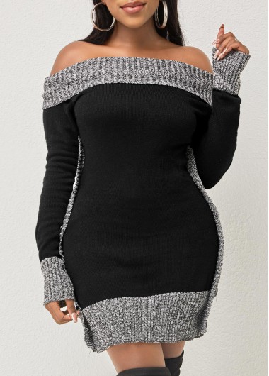 Modlily Decorative Button Patchwork Long Sleeve Sweater - 2XL