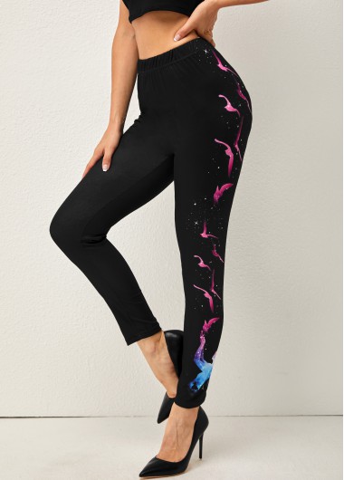 Modlily Colorful Elastic Detail High Waisted Skinny Pants - S