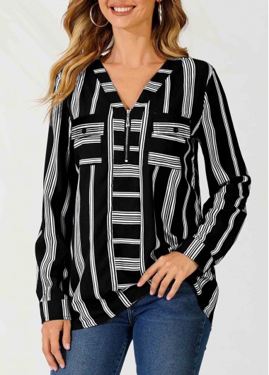  Modlily-Women's Clothing > Tops > Blouses&Shirts-COLOR-black,white,blue