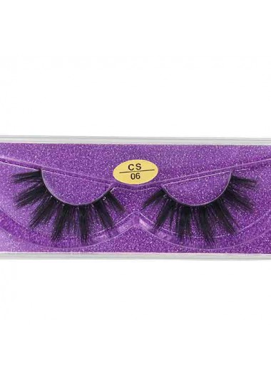 Modlily Thick Black Mink False Eyelashes for Women - One Size