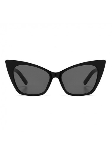 Modlily Black Cat Eye Frame PC Sunglasses for Women - One Size
