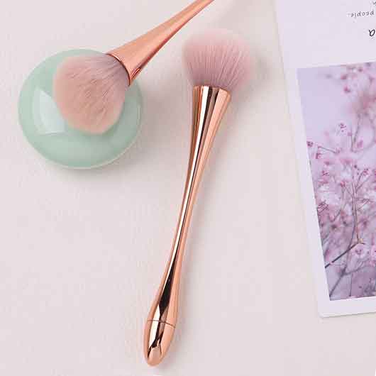 Plastic Handle Rose Gold Makeup Brush