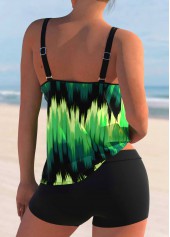 Double Straps Green Ombre Tankini Top-No Bottom | picture 2