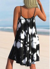 Tie Dye Print Black Cover Up | thumb picture 