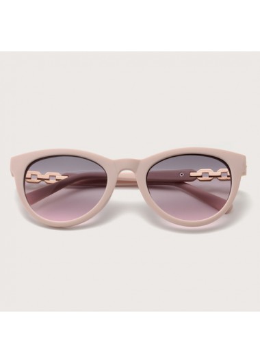 Modlily Metal Detail Cat Eye Frame TR Sunglasses - One Size