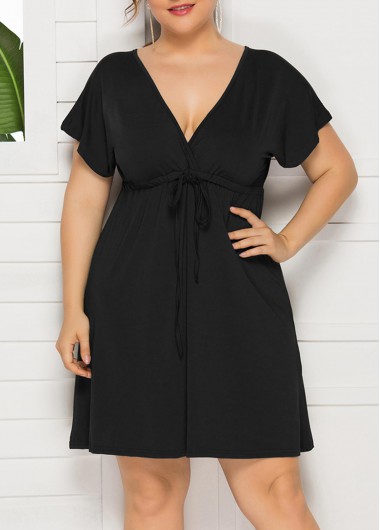  Modlily-Plus Size > Plus Size Dresses-COLOR-Black