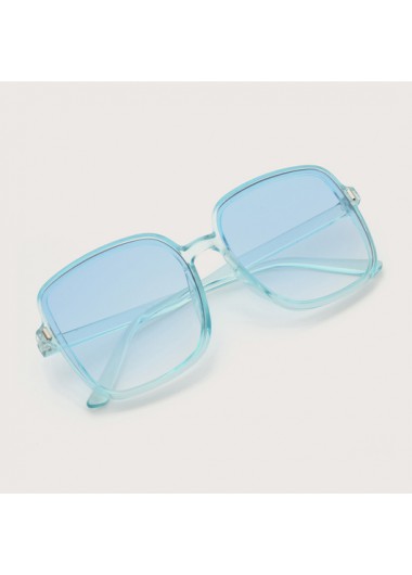 Modlily Light Blue TR Square Design Sunglasses for Women - One Size