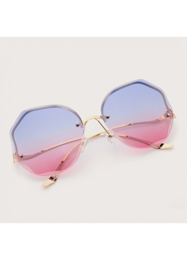 TR Metal Detail Cat Eye Frame Sunglasses for Women     