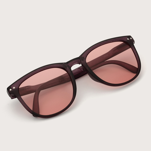 Wine Red Foldable Sunglasses for Women