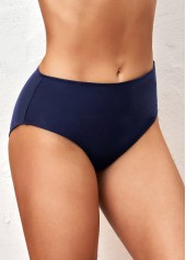 Mid Waisted Navy Skinny Bikini Bottom