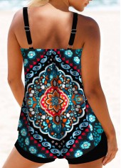 Tribal Print Multi Color Bowknot Tankini Top-No Bottom | picture 2