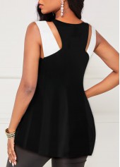 White Criss Cross Sleeveless Tank Top | thumb picture 