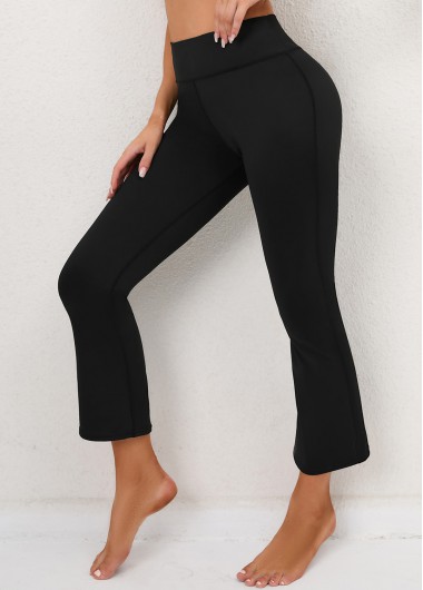 Elastic Detail High Waisted Black Flare Pants     2nd 10%, 3rd 20%, 4th 40%