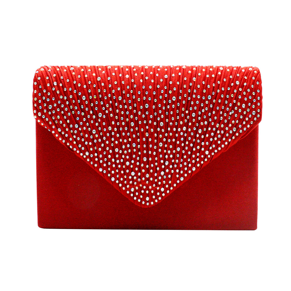 Red Hot Drilling Detail Evening Bag
