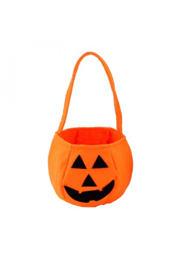 Halloween Orange Pumpkin Design Open Candy Bag     