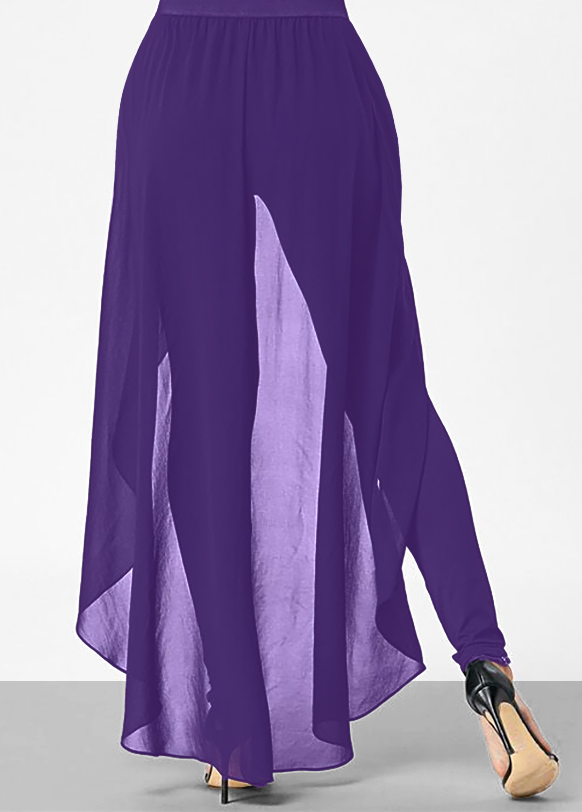 Purple Cold Shoulder Short Sleeve Jumpsuit