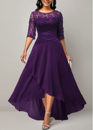  Modlily-Plus Size > Plus Size Dresses-COLOR-Purple