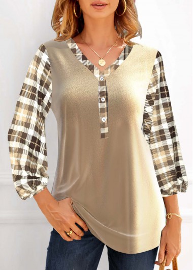  Modlily-Women's Clothing > Tops > Blouses&Shirts-COLOR-Champagne