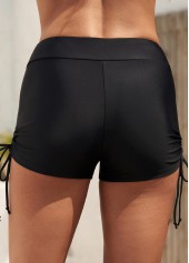 Mid Waisted Plus Size Black Swim Shorts | thumb picture 