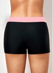 Mid Waisted Contrast Pink Swim Shorts | thumb picture 