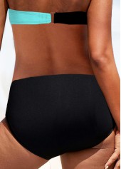 Mid Waisted Black Stretch Bikini Bottom | thumb picture 