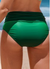 Mid Waisted Ombre Green Bikini Bottom | thumb picture 